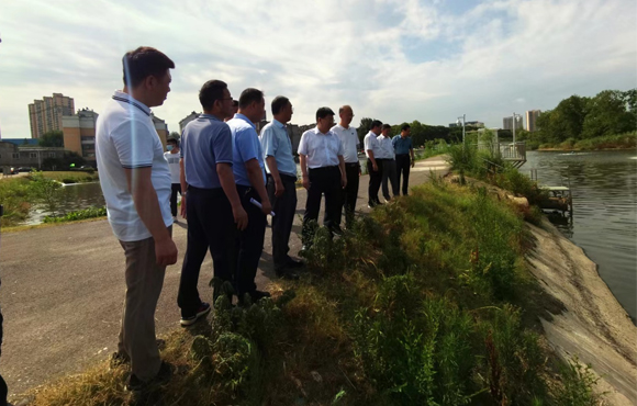 省生态环境；；；；；；；；ざ讲熳榈揭嫜袅入湖口水质提升站查抄工作